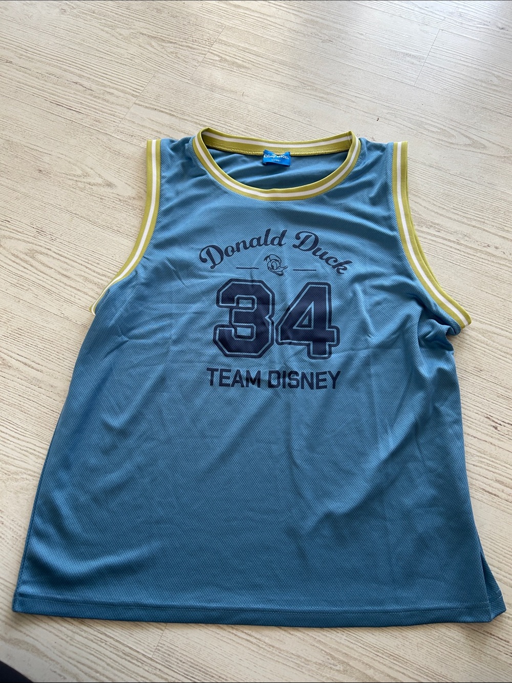 Disney Blue Donald Duck '34' Team Jersey from Tokyo Disney M-L unisex